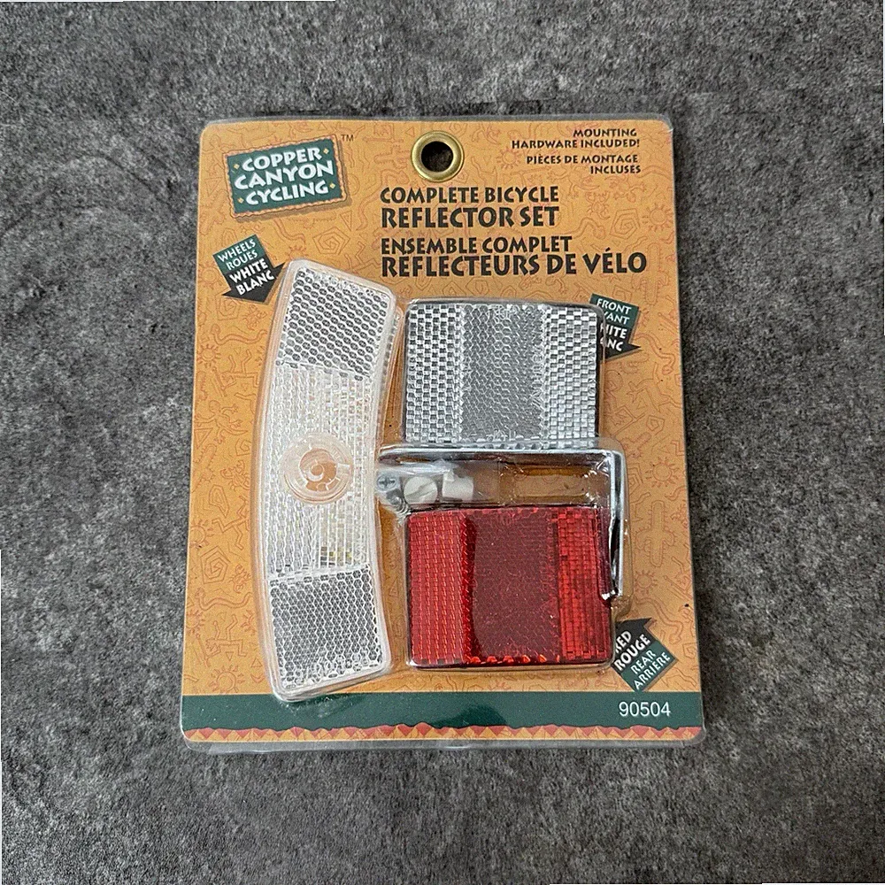1998 Copper Canyon Cycling Complete Bicycle Reflector Set VINTAGE