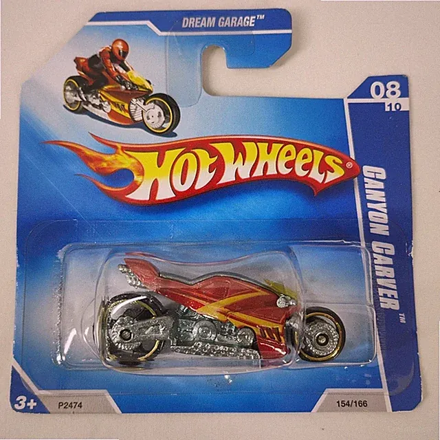 2008 Hot Wheels #154 Dream Garage Canyon Carver Orange Short Card