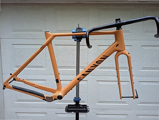 2023 Canyon Grizl CF SL Frameset - Large - Curry Powder - Ride Wrapped