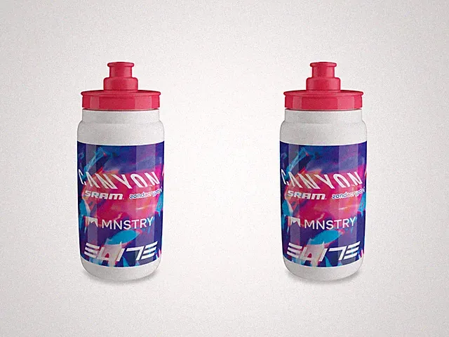 2X ELITE FLY TEAM CANYON SRAM CYCLING BOTTLES – 550ML 18OZ – 2 PACK