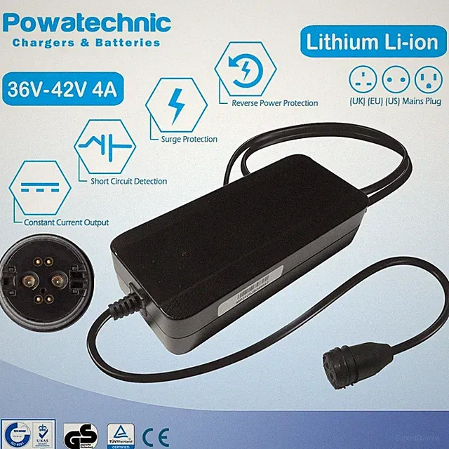 42V 4A 6-pin Charger for 36V ebike with Rosenberger connector BC222360040