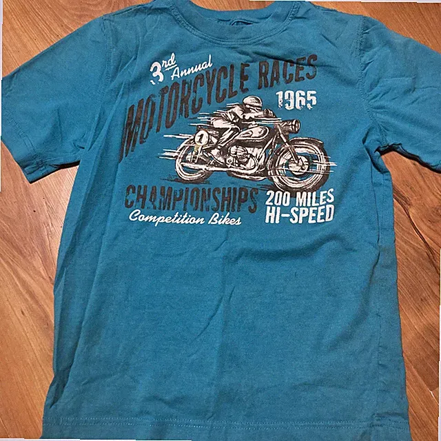 Boys Canyon River T-shirt Size Small Motorcycle