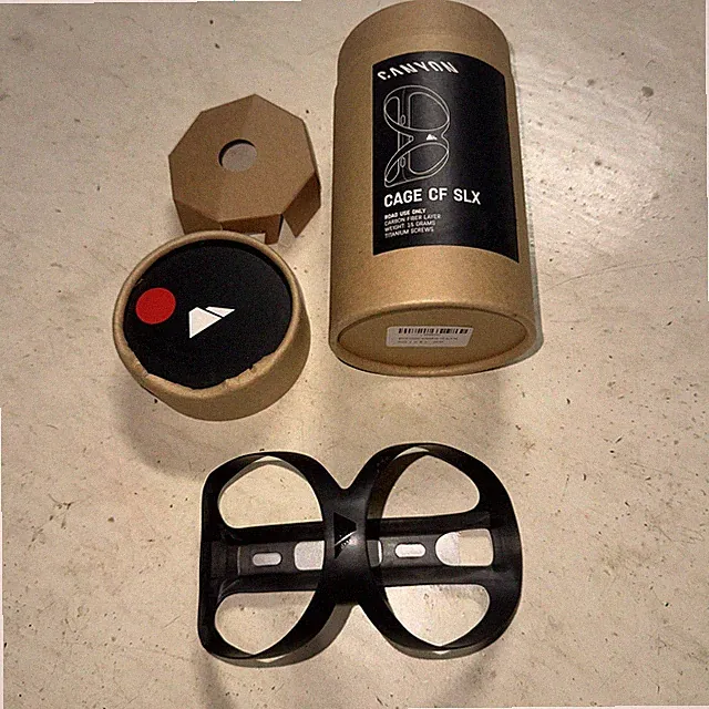 Canyon Cage CF SLX Lightweight Carbon Fiber Bicycle Water Bottle Black 15 gm