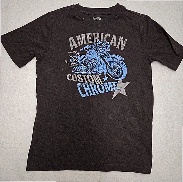 Canyon Rivers Motorcycle Black Lightweight Short Sleeve Tee S (8)