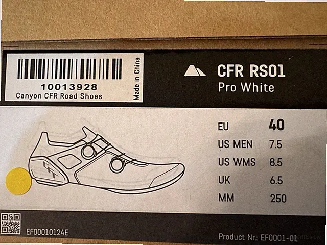 Canyon Road Cycling Shoes CFR RS01 (new)