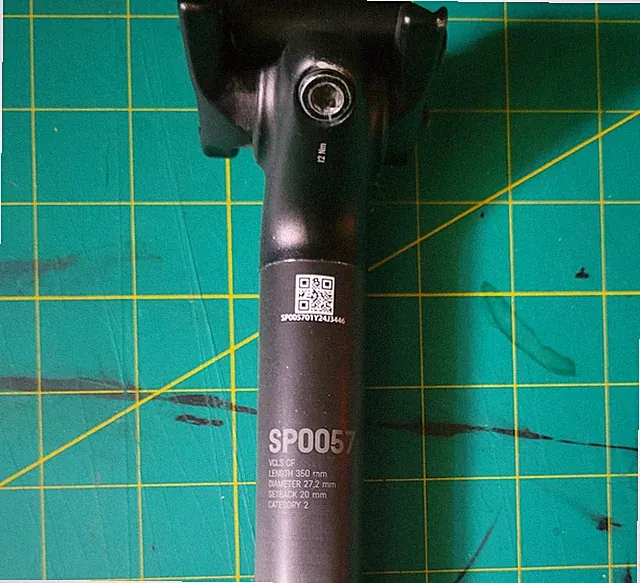 Canyon SP0057 VCLS Carbon Seatpost 350mm x 27.2mm 20mm Setback 2-Bolt - NEW