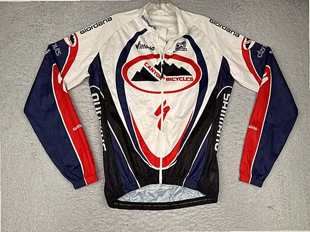Giordana Cycling Jersey Mens Small Canyon Bicycles Shimano Long Sleeve Road Bike