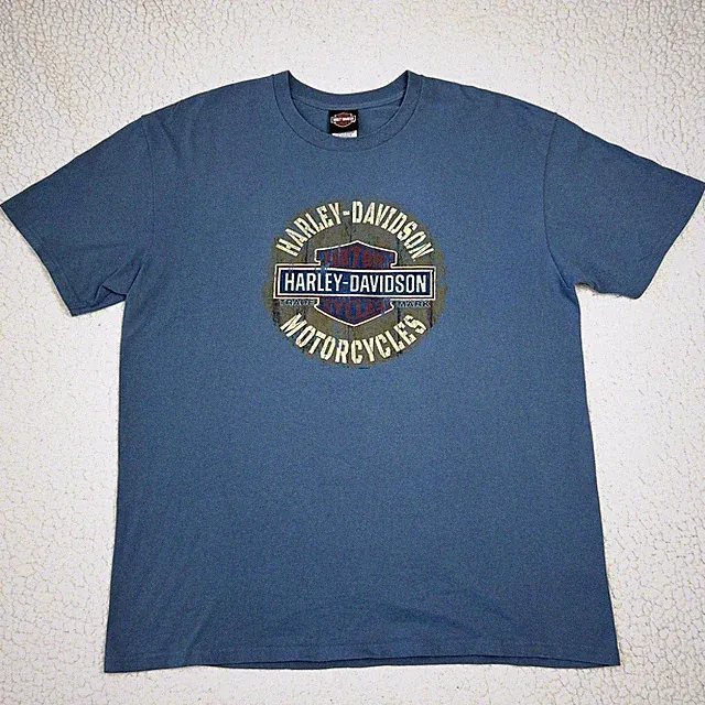 HARLEY DAVIDSON T Shirt Mens XL Blue Grand Canyon Sedona AZ Motorcycle Biker