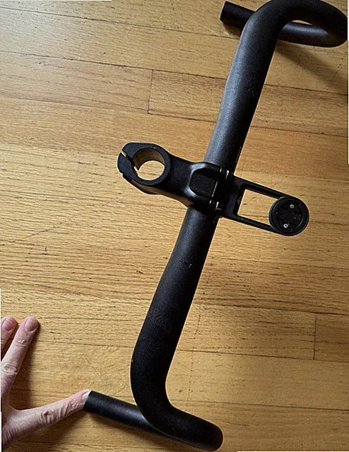 HB0067/ST0046 Gravel Drop Bar Handlebar + Stem Set 440mm Black