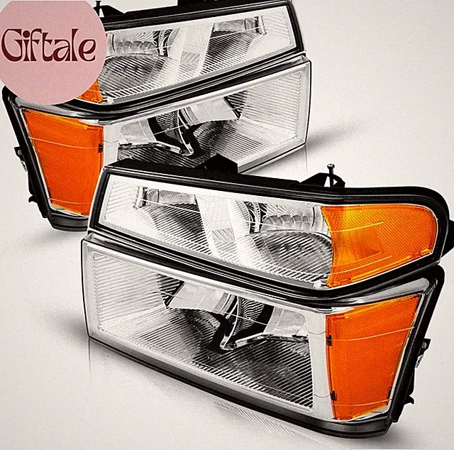 Headlight Assembly Compatible with 2004-2012 GMC Canyon Headlamp Replacement for