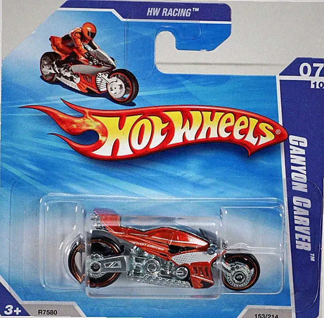Hot Wheels Canyon Carver HW Racing 2010 Short Card - R7580 NRFP Orange 1:64