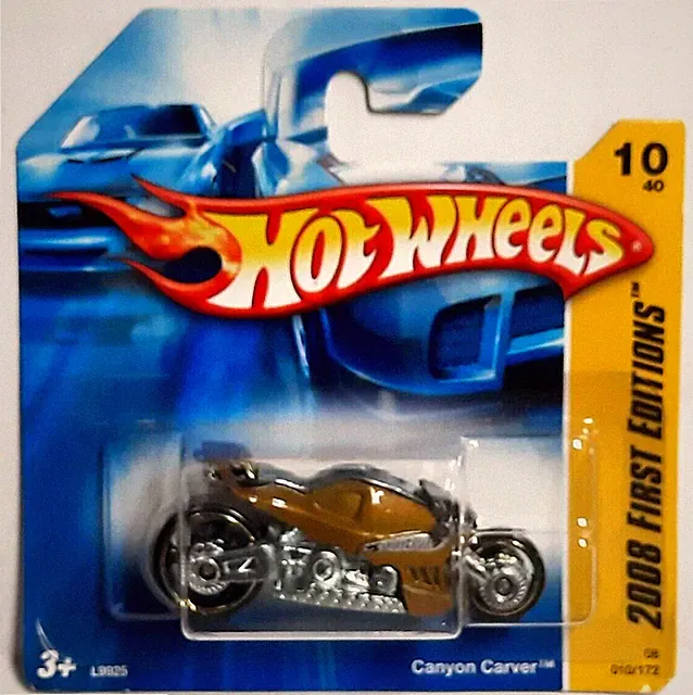 Hot Wheels HW 2008 First Editions short card gold Canyon Carver sealed