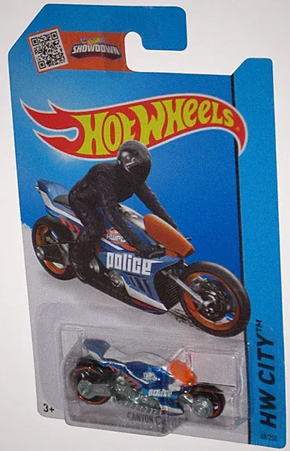 Hot Wheels HW City (2013) Blue & Orange Canyon Carver Toy Bike 48/250
