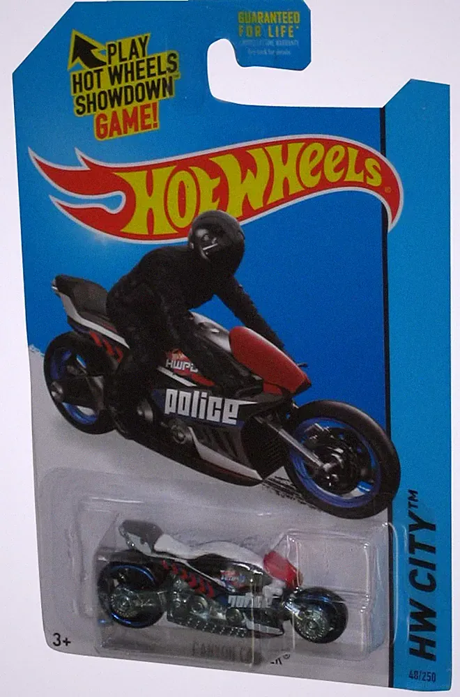 Hot Wheels HW City (2013) Red & Blue Canyon Carver Toy Bike 48/250