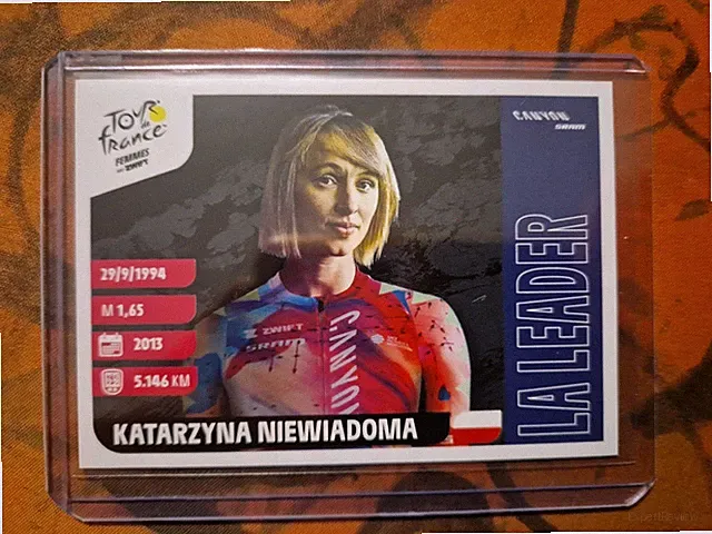 KATARZYNA NIEWIADOMA 2023 Panini TOUR DE FRANCE Stickers LA LEADER ROOKIE #339