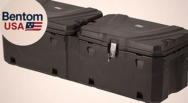 Lockable 160 Quart Truck Bed Tool Box, Waterproof Storage Box Truck Bed Cargo Ca