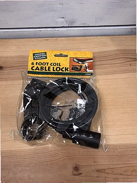 NOS Copper Canyon Cycling 6 Foot Cable Lock - New