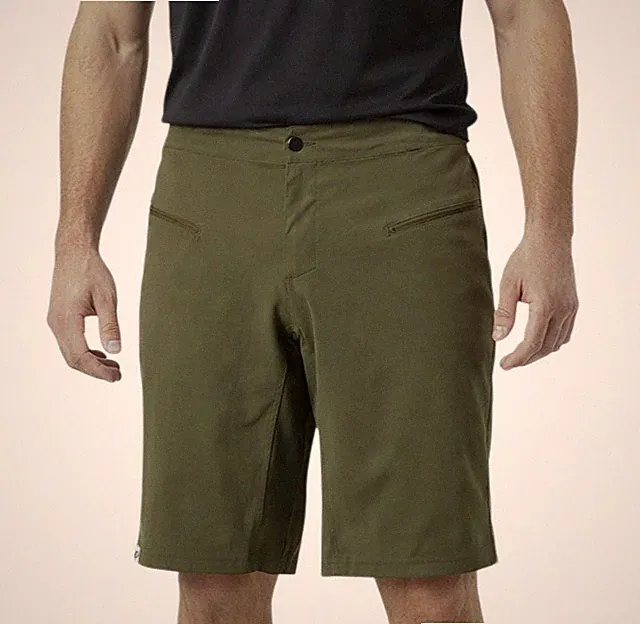 Pearl Izumi Canyon Shorts W/ Liner Men's 36 MTB Chamois Lightweight Olive Green