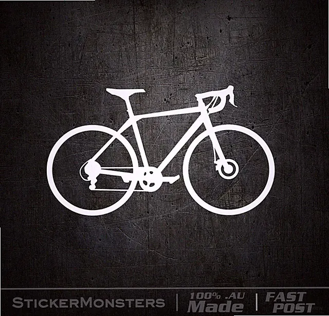 ROAD RACER BIKE STICKER DECAL 130mmW Suit Car Trailer Canyon Scott Trek LOOK.