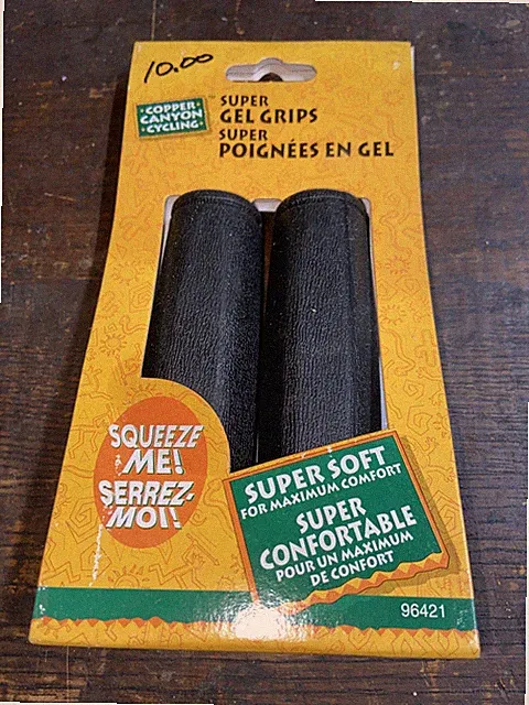 Soft Gel mountain/crusier Grips black Vintage NEW - Copper Canyon Cycling