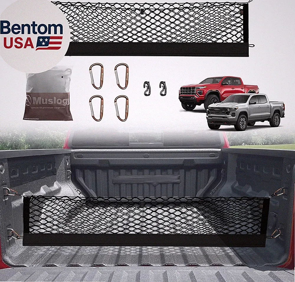 Truck Bed Cargo Net Compatible with Chevrolet Colorado & GMC Canyon 2026 2025 20