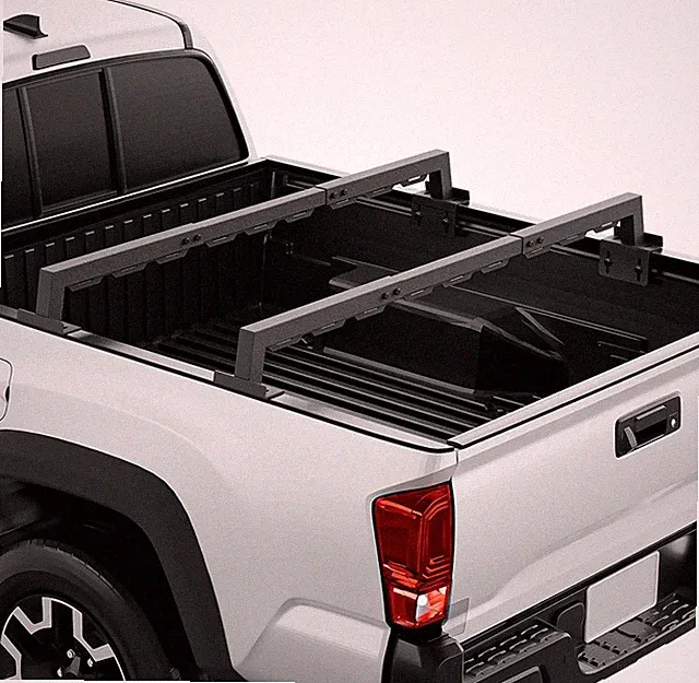Truck Bed Ladder Rack 2 Cross Bars Cargo Carrier