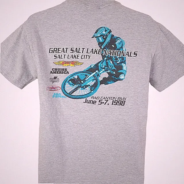 Vintage Rad Canyon BMX T Shirt Mens Size Medium 90s 1998 Nationals No Fear ABA